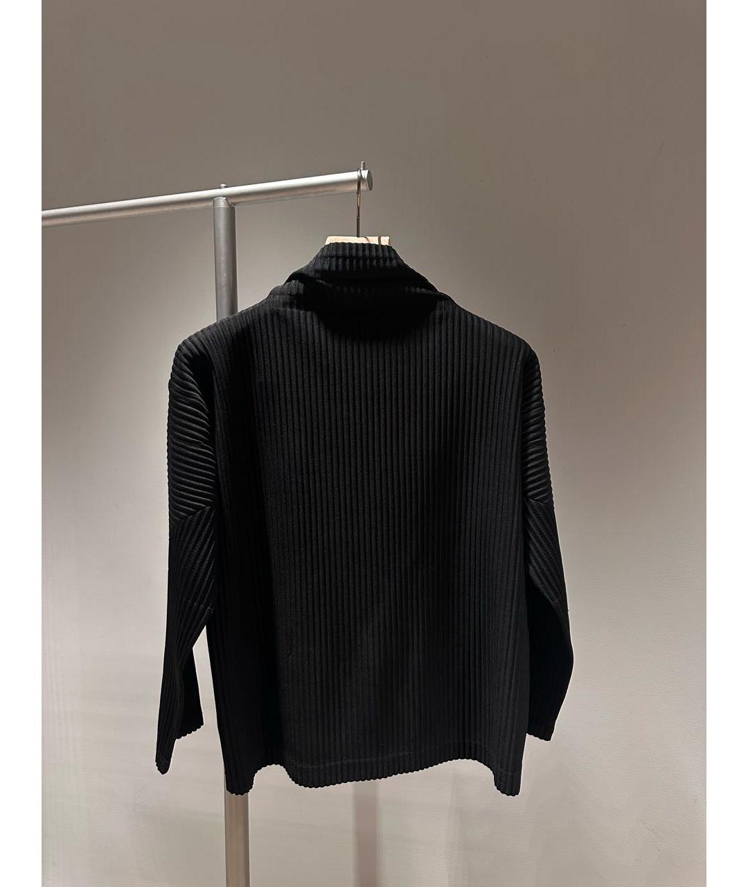 HOMME PLISSE ISSEY MIYAKE Черная полиэстеровая водолазка, фото 7