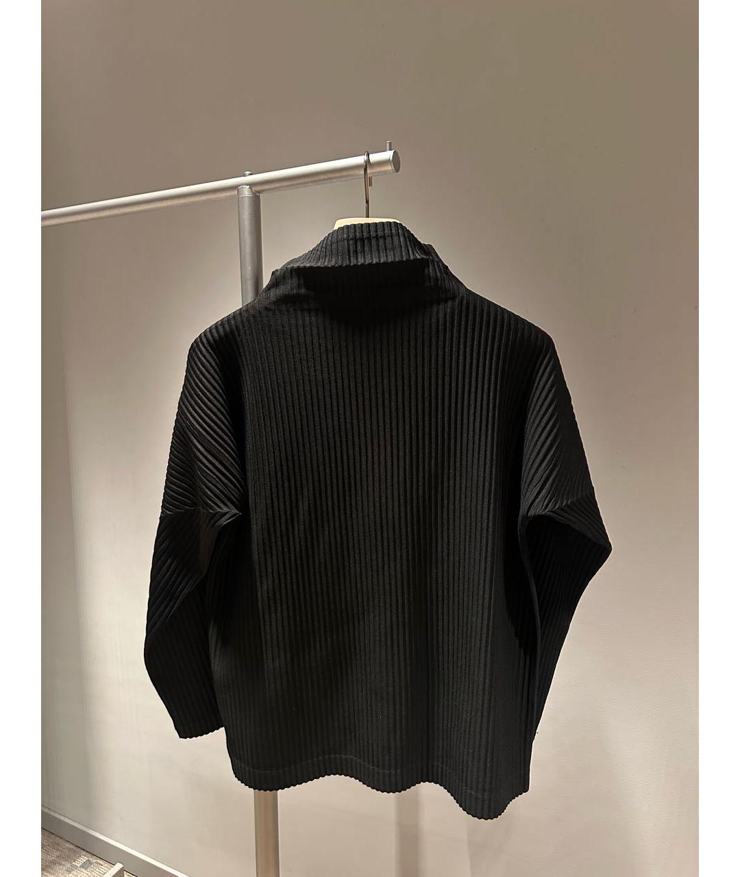 HOMME PLISSE ISSEY MIYAKE Черная полиэстеровая водолазка, фото 2