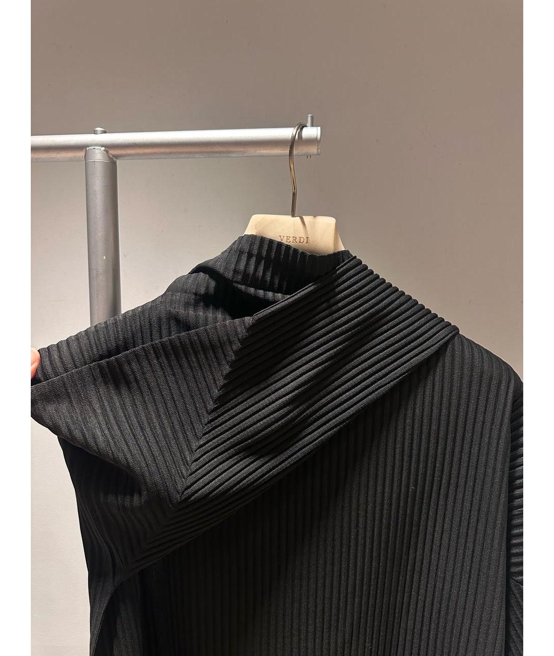 HOMME PLISSE ISSEY MIYAKE Черная полиэстеровая водолазка, фото 3