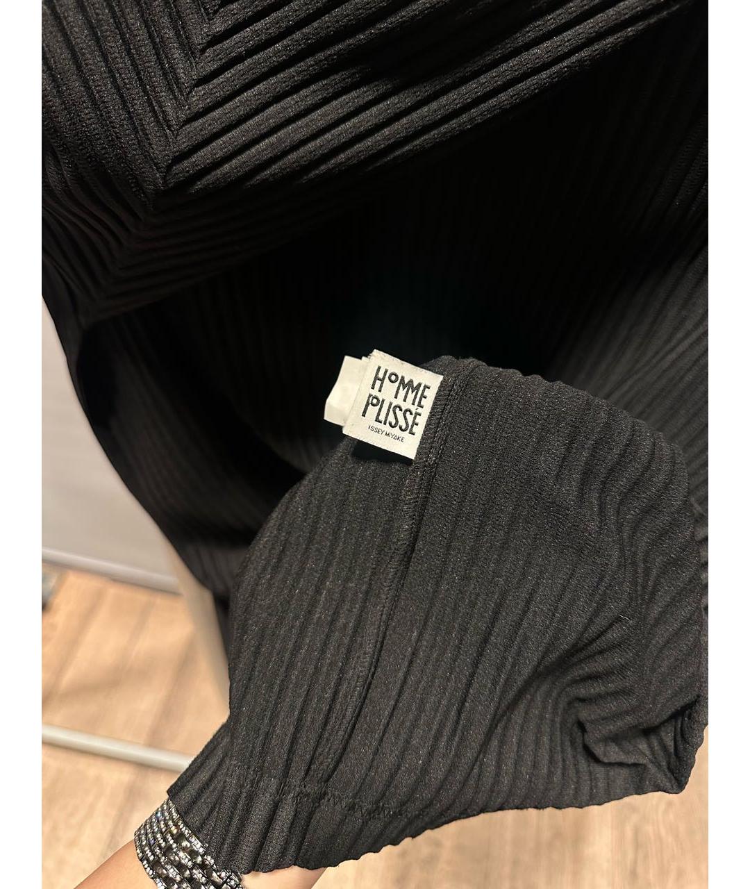 HOMME PLISSE ISSEY MIYAKE Черная полиэстеровая водолазка, фото 4