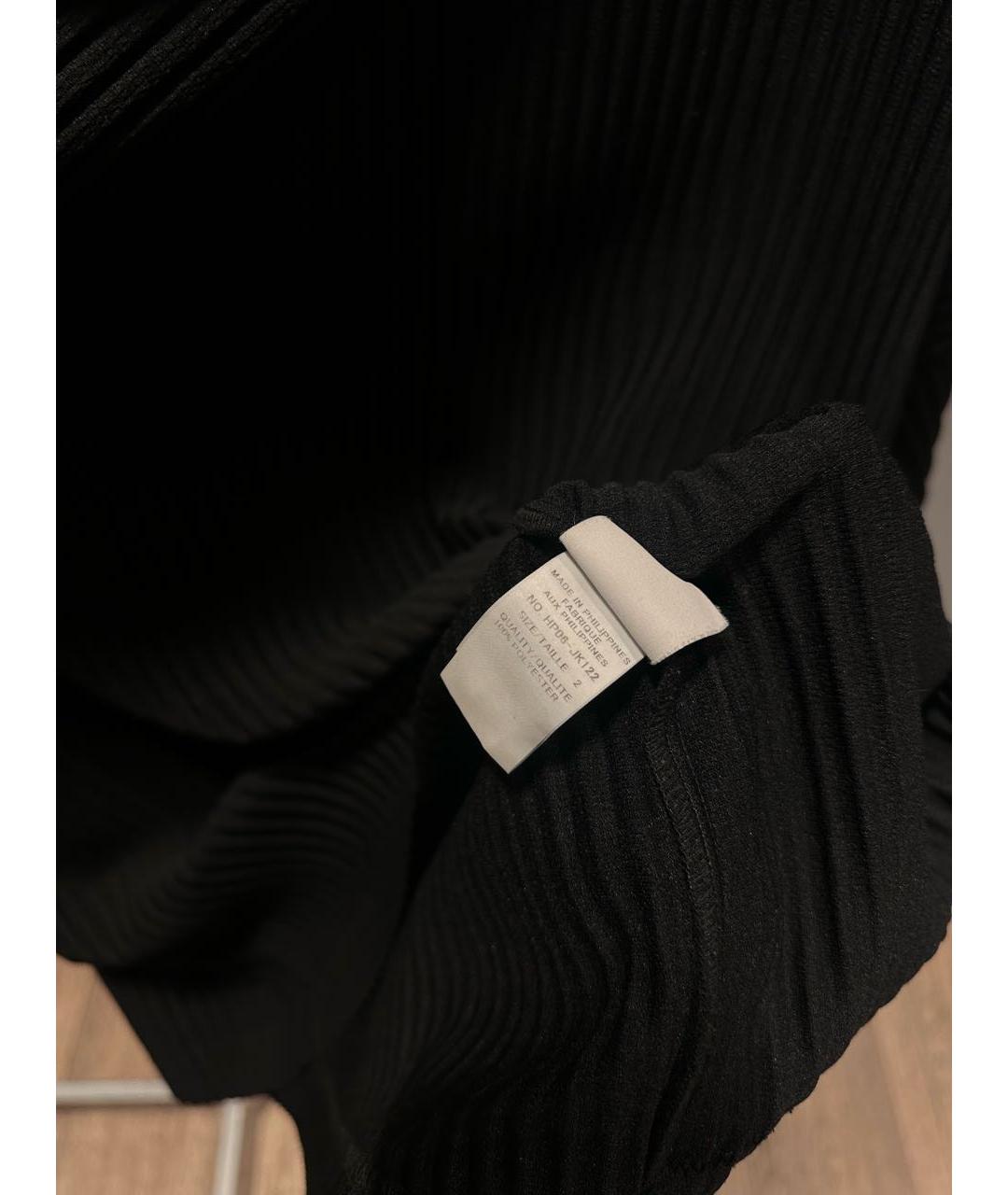 HOMME PLISSE ISSEY MIYAKE Черная полиэстеровая водолазка, фото 6