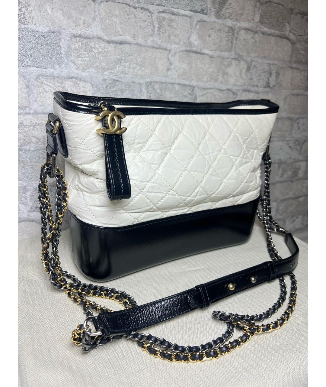 CHANEL Белая кожаная сумка через плечо, фото 2