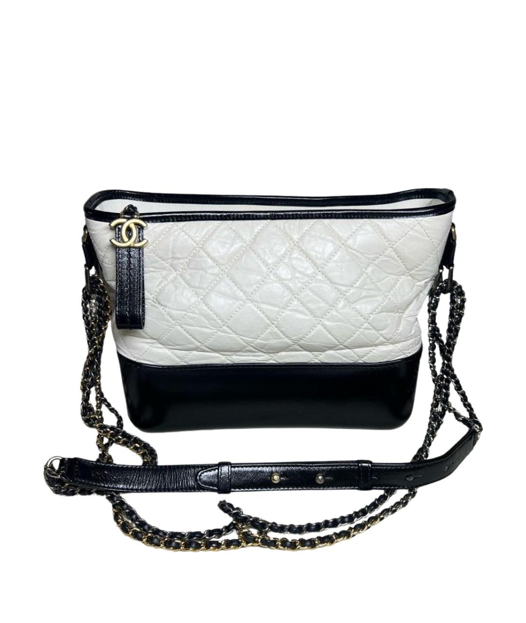 CHANEL Белая кожаная сумка через плечо, фото 1