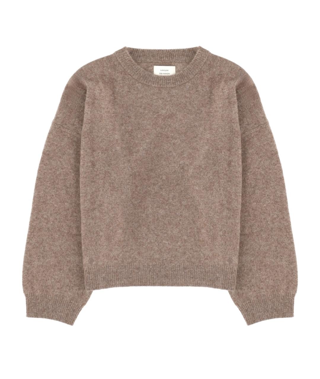 LOULOU STUDIO Бежевый шерстяной джемпер / свитер, фото 1