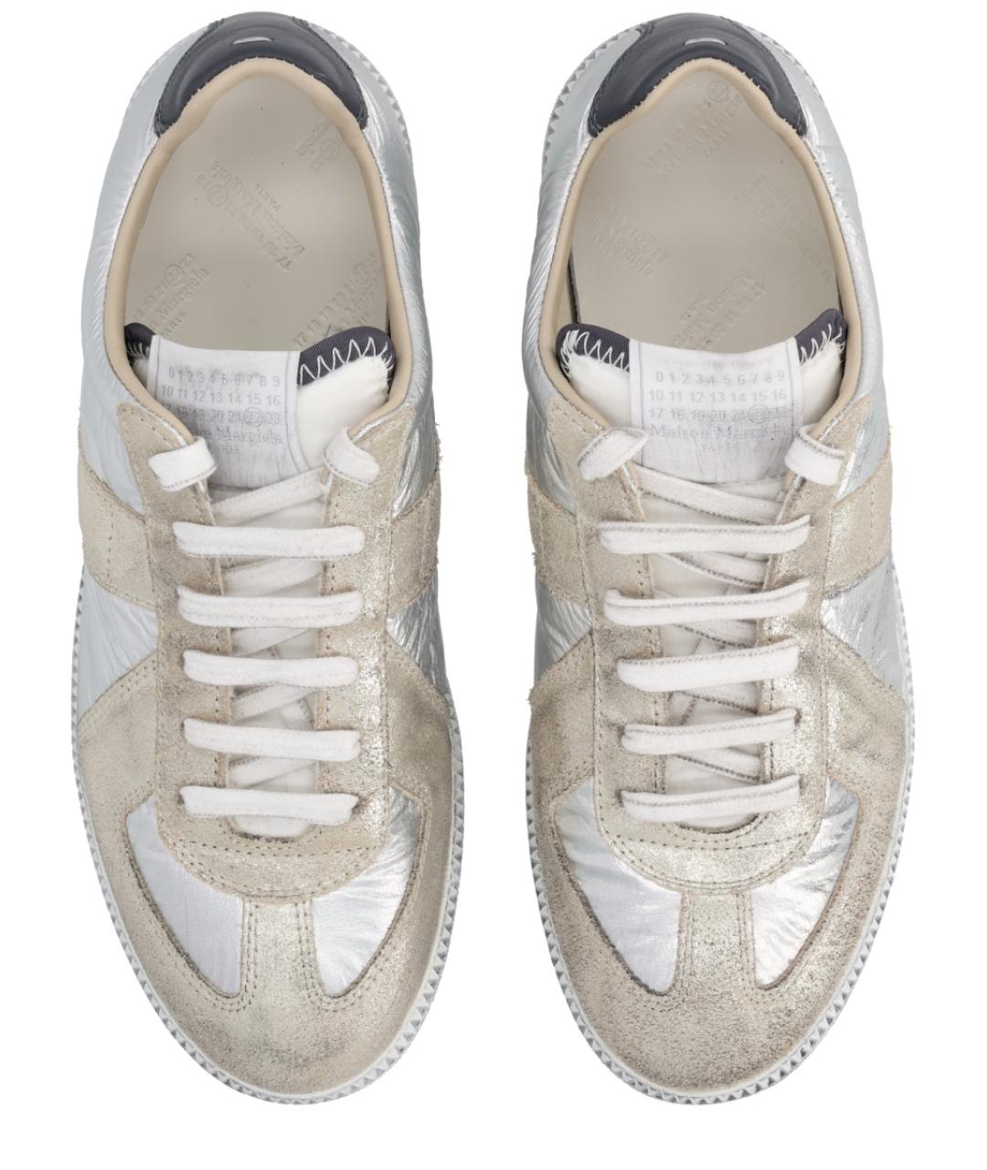 MAISON MARGIELA Серебряные кроссовки, фото 4