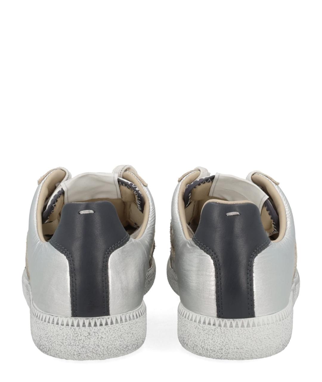 MAISON MARGIELA Серебряные кроссовки, фото 3