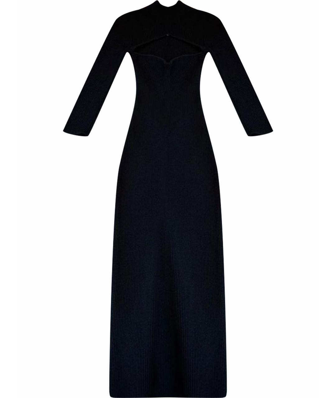 KHAITE Черное вискозное платье, фото 1