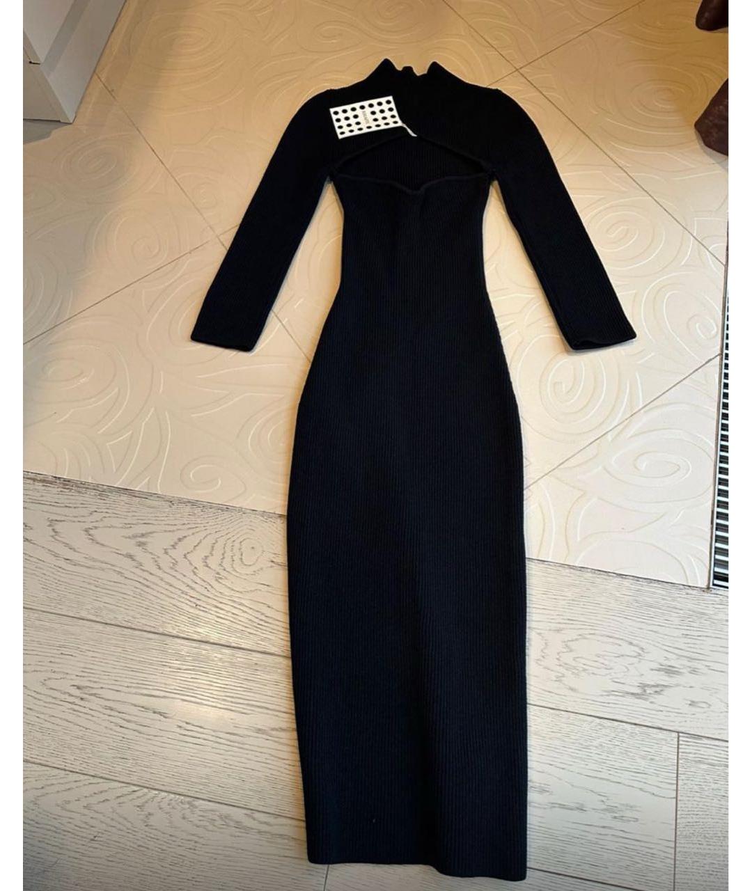 KHAITE Черное вискозное платье, фото 8