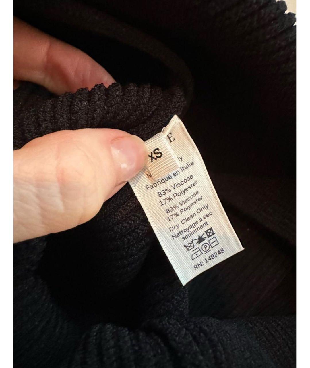 KHAITE Черное вискозное платье, фото 6