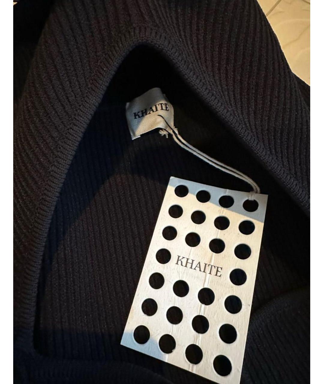 KHAITE Черное вискозное платье, фото 4