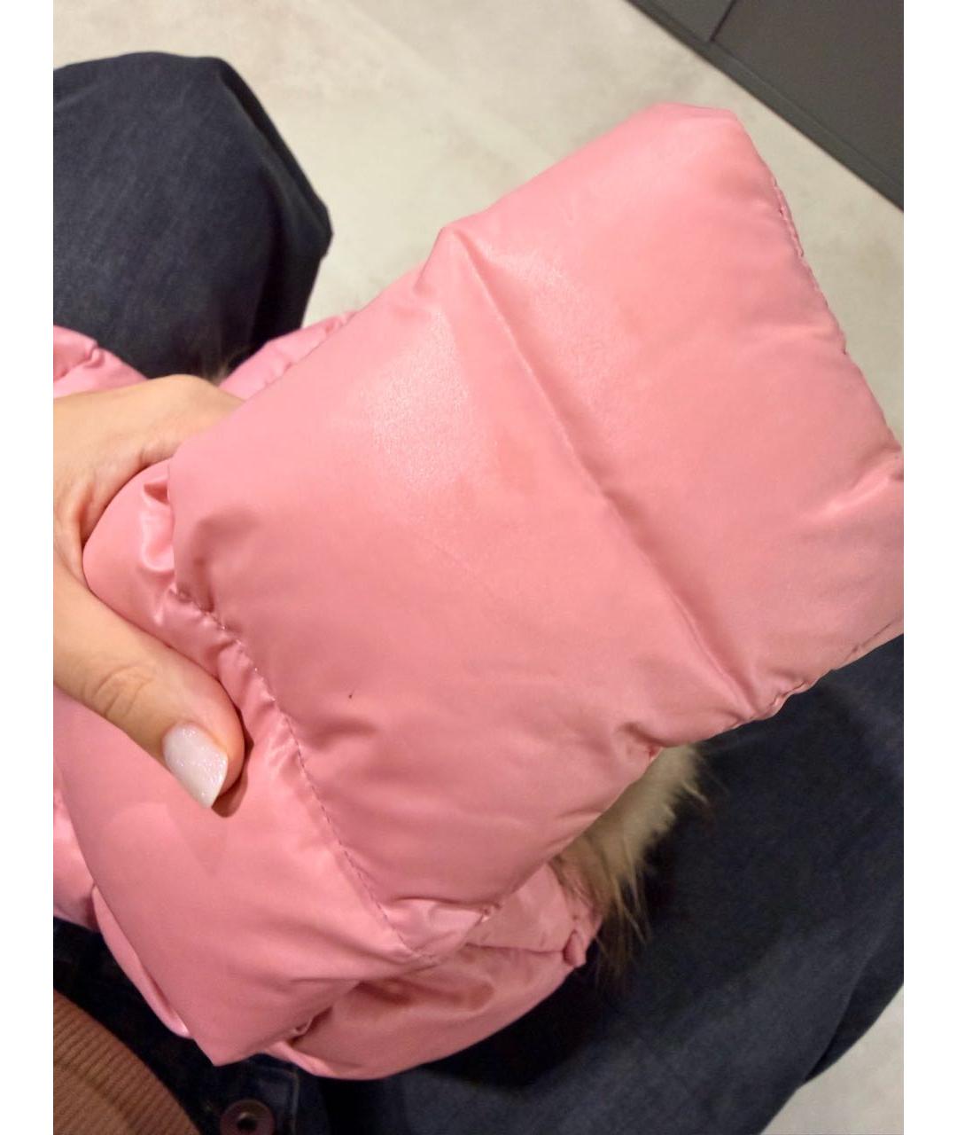 MONCLER KIDS Розовый комбинезон, фото 5