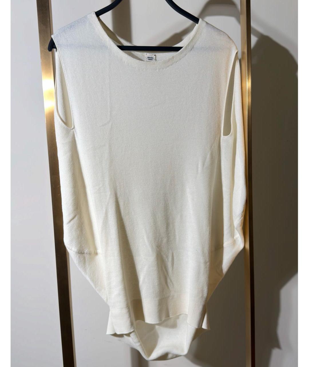 HERMES Белая хлопковая жилетка, фото 6