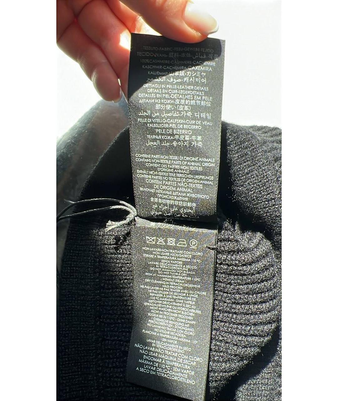 SAINT LAURENT Черная шапка, фото 2