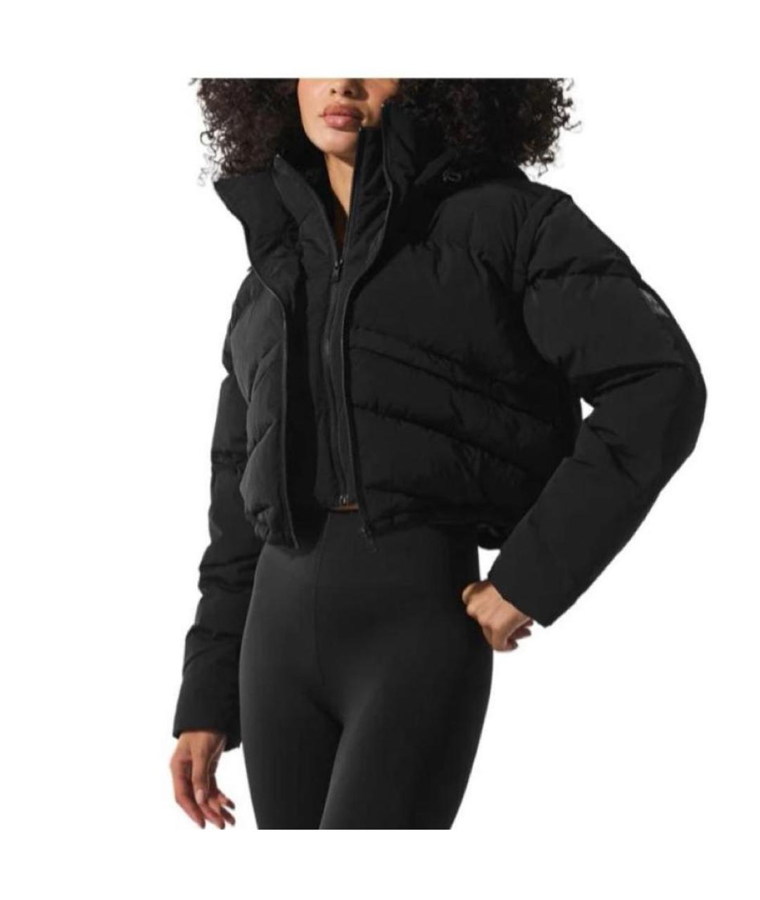 ALO YOGA Черный полиэстеровый пуховик, фото 2
