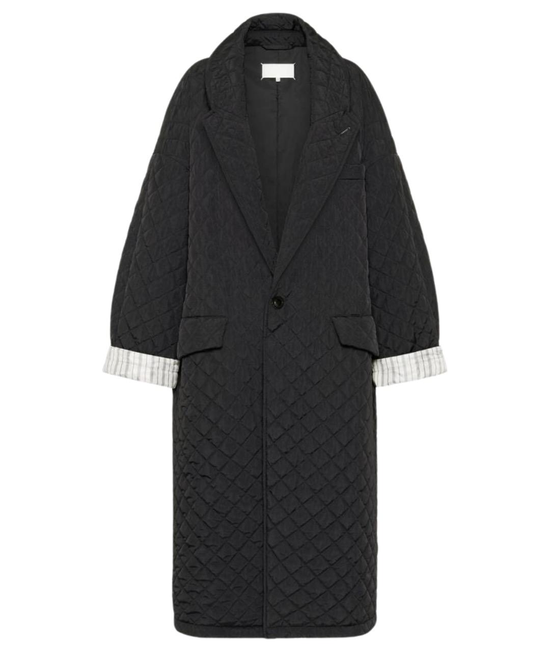 MAISON MARGIELA Черный полиамидовый пуховик, фото 1