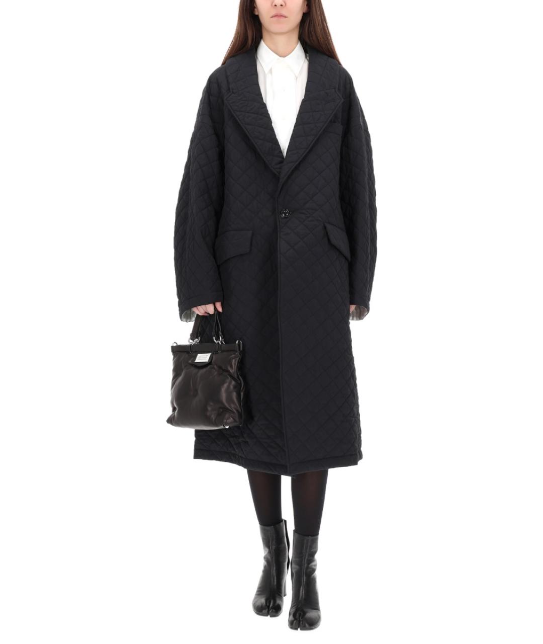 MAISON MARGIELA Черный полиамидовый пуховик, фото 2