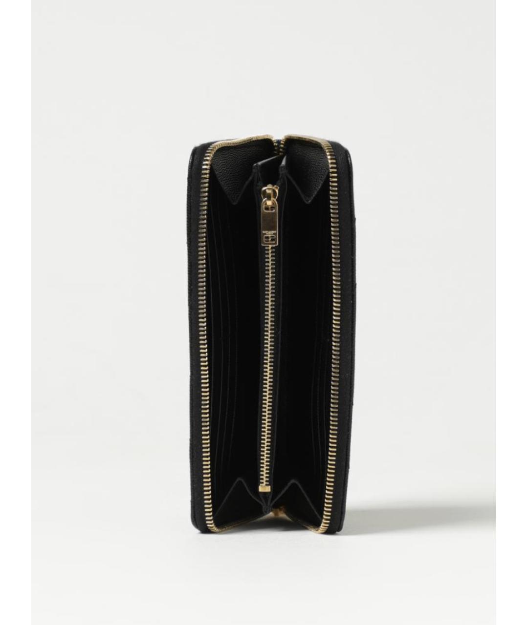 SAINT LAURENT Черный кожаный кошелек, фото 2