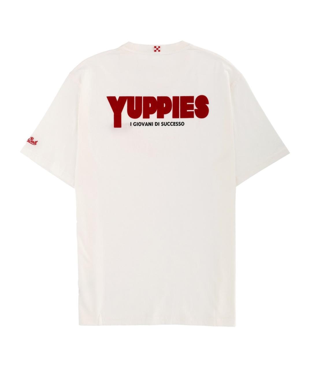 MC2 SAINT BARTH Белая хлопковая футболка, фото 2