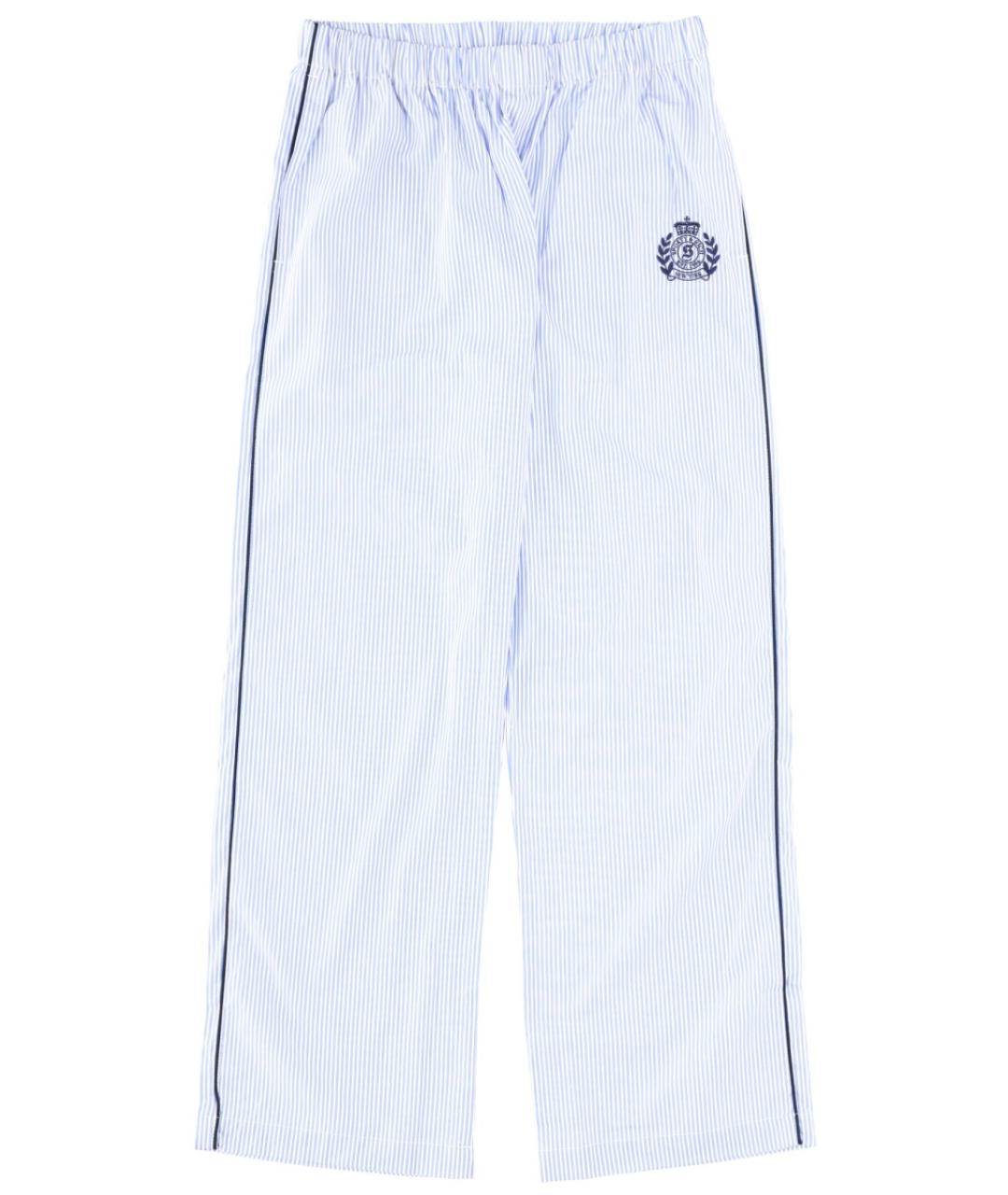 SPORTY AND RICH Синие хлопковые брюки широкие, фото 2