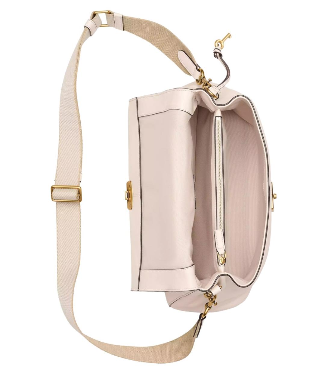 MARC JACOBS Белая кожаная сумка с короткими ручками, фото 2