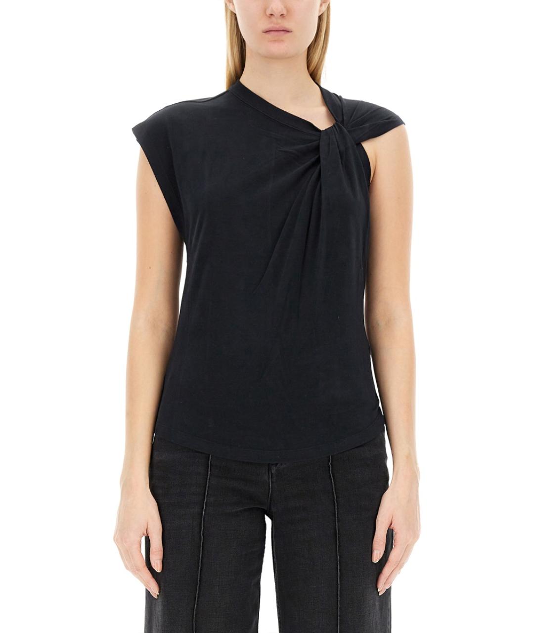 ISABEL MARANT Черная хлопковая футболка, фото 5