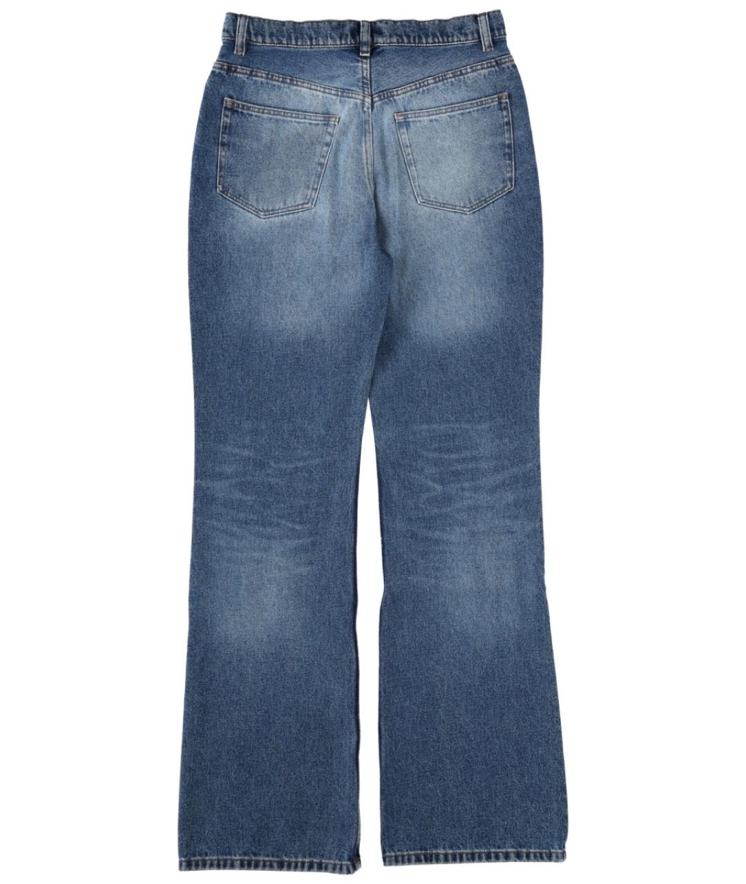 A.P.C. Синие хлопковые прямые джинсы, фото 2