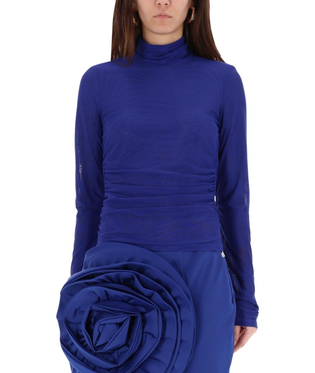 ROTATE Синяя полиэстеровая водолазка, фото 2