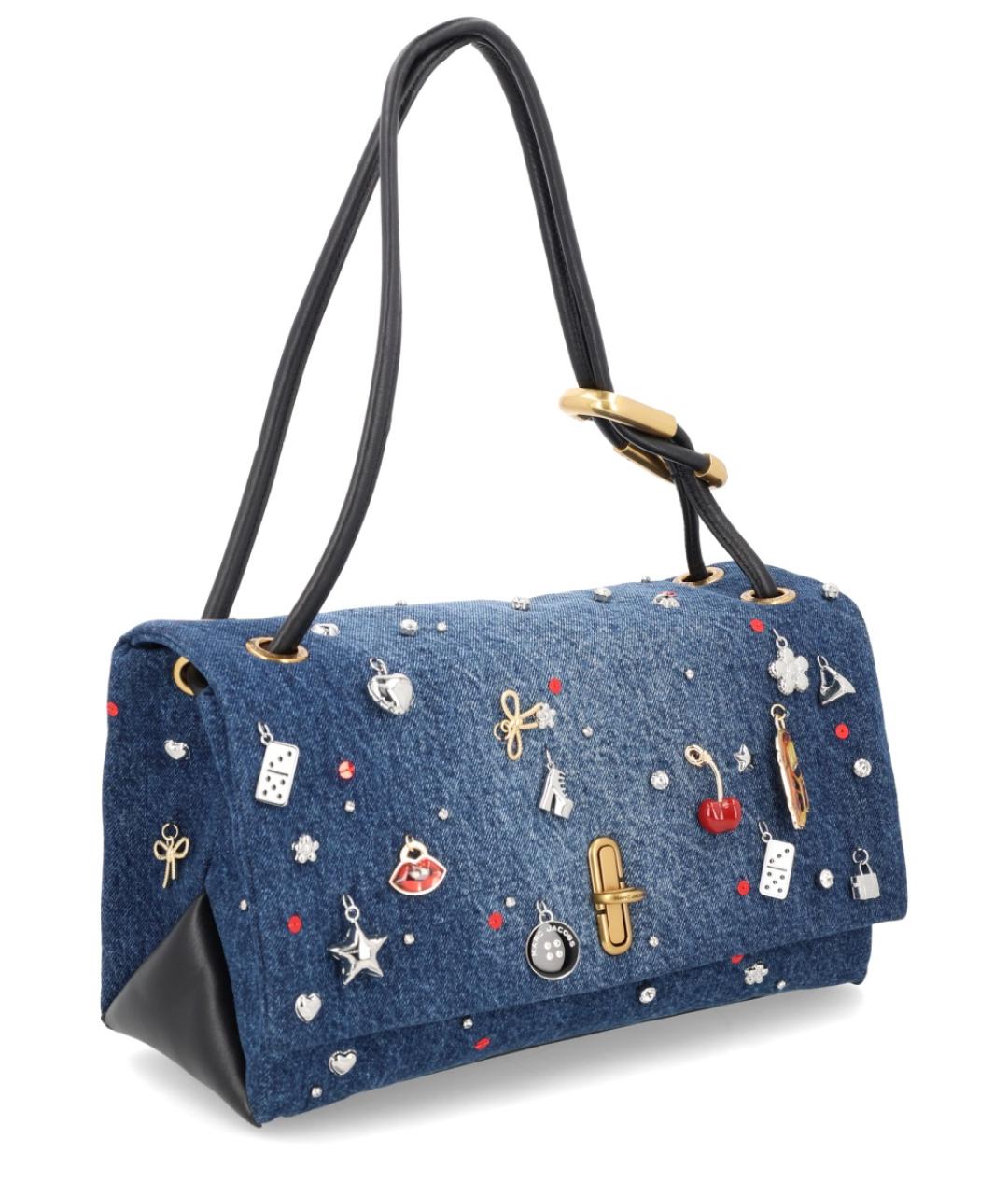 MARC JACOBS Синяя хлопковая сумка через плечо, фото 2