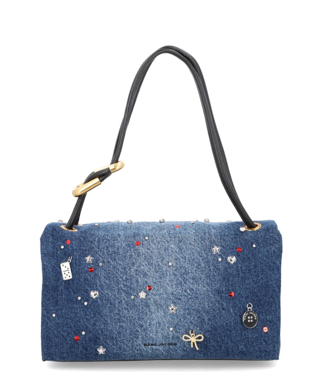 MARC JACOBS Синяя хлопковая сумка через плечо, фото 3