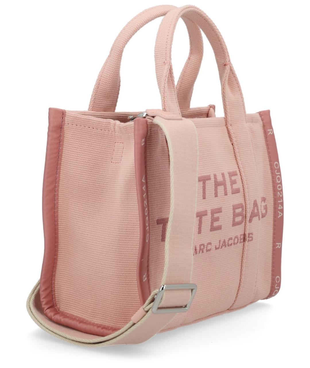 MARC JACOBS Розовая хлопковая сумка тоут, фото 2