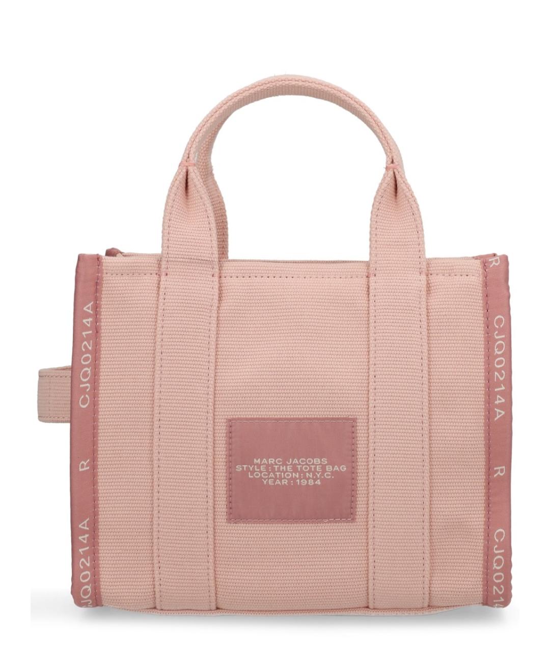 MARC JACOBS Розовая хлопковая сумка тоут, фото 3