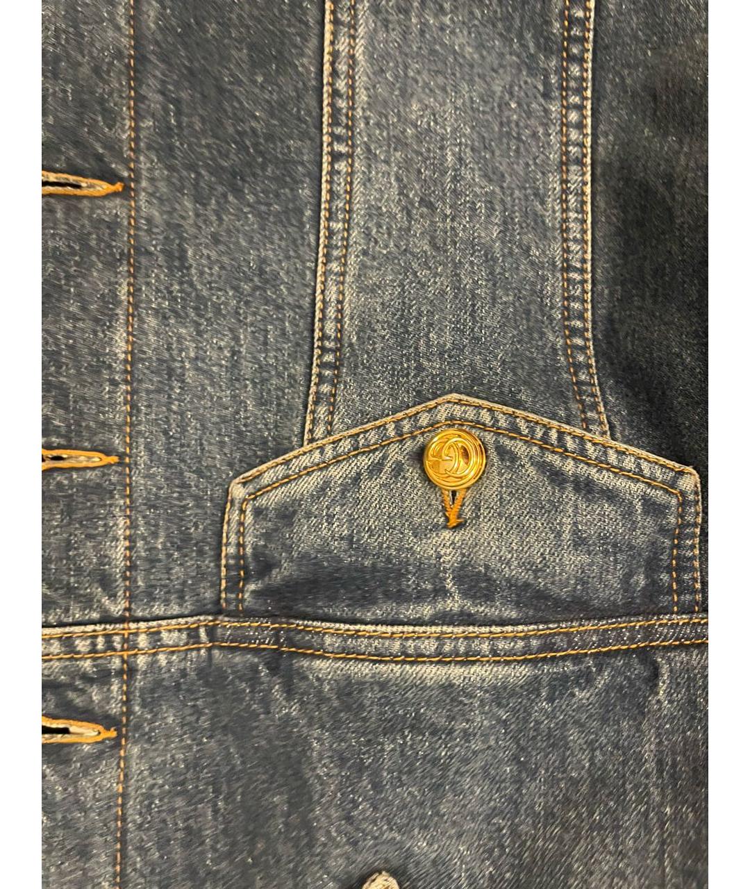 GUCCI Синяя деним куртка, фото 2