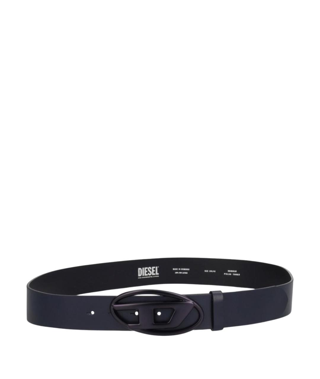 DIESEL Черный кожаный ремень, фото 1