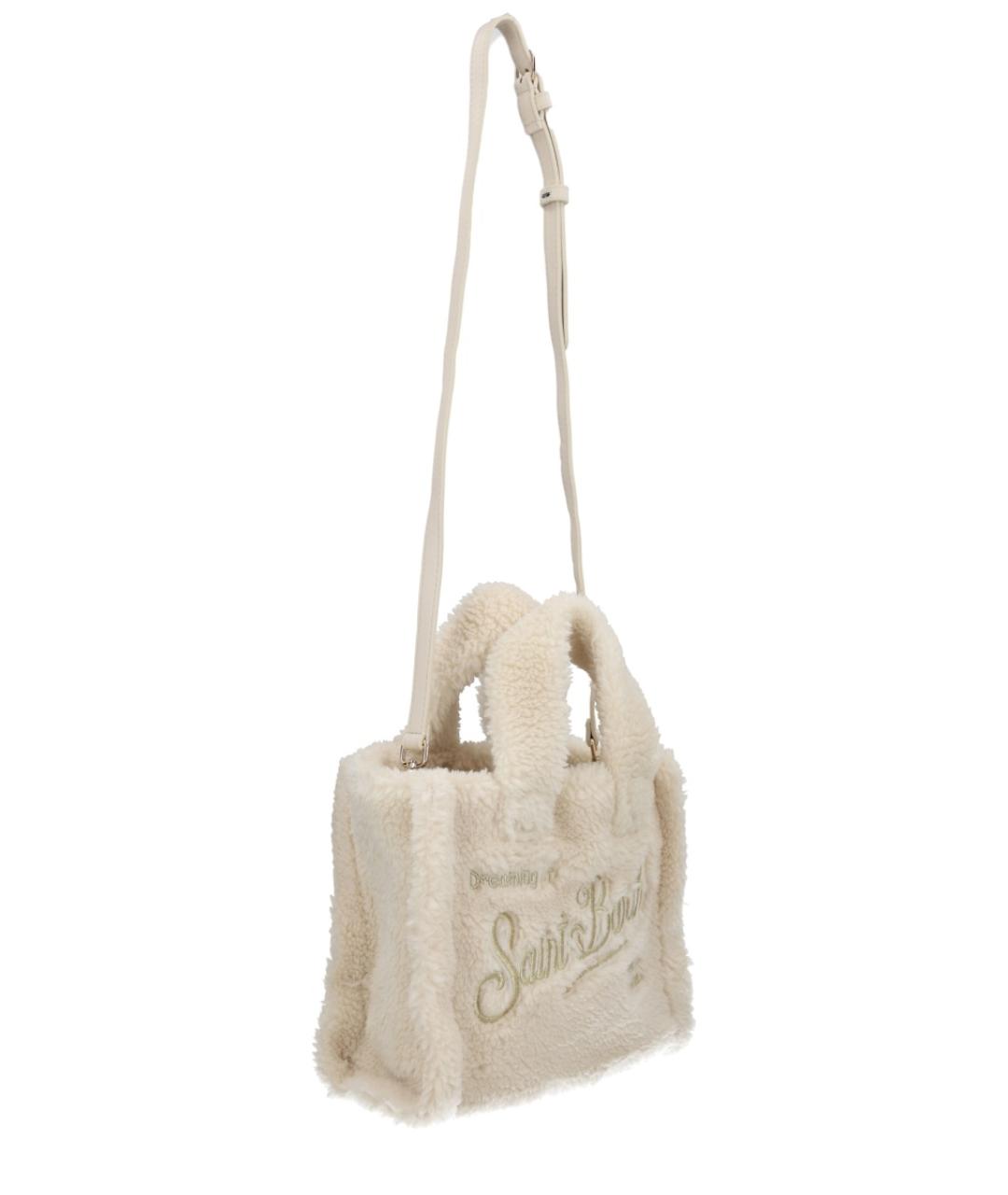 MC2 SAINT BARTH Белая синтетическая сумка тоут, фото 3