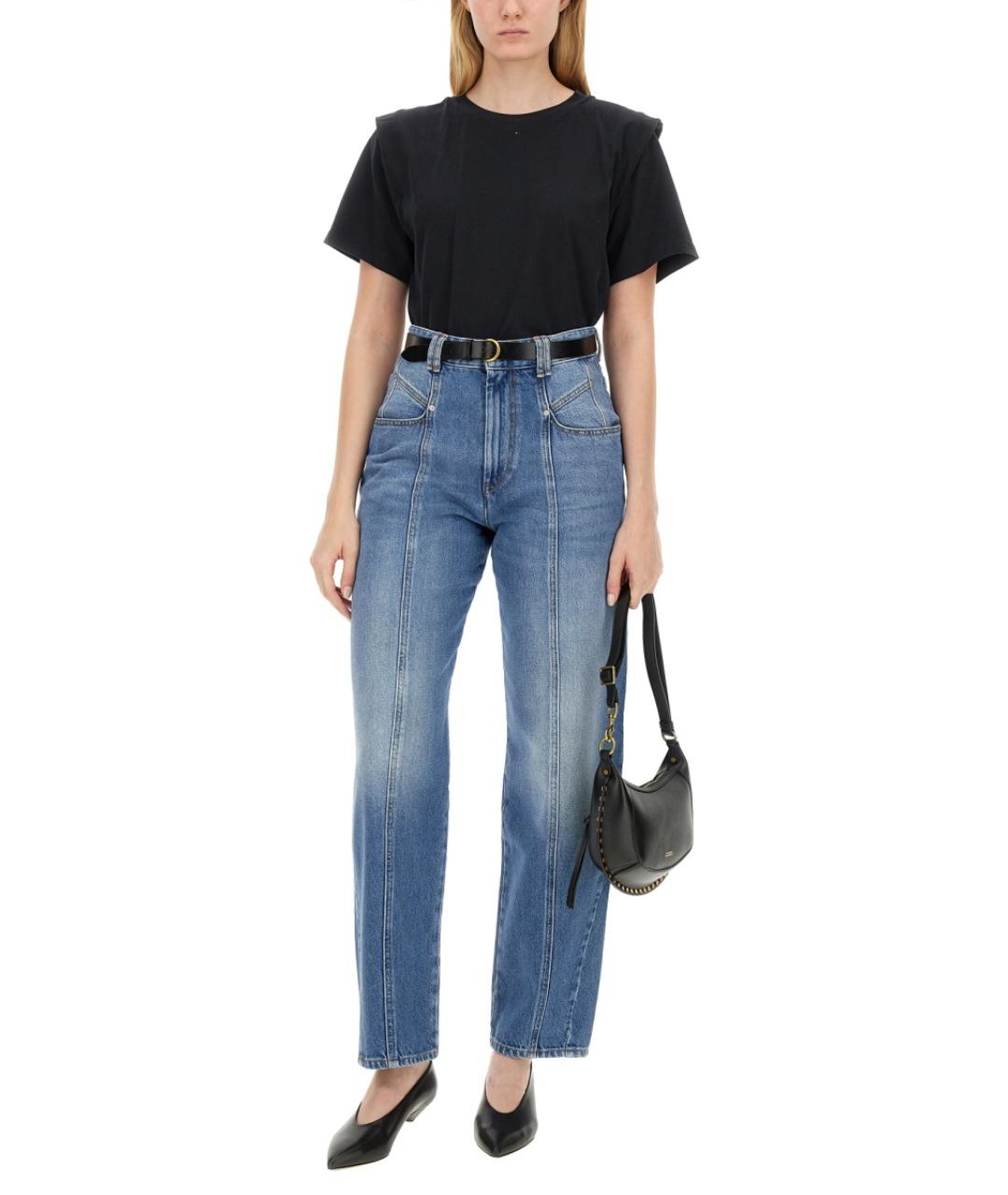 ISABEL MARANT Черная хлопковая футболка, фото 2