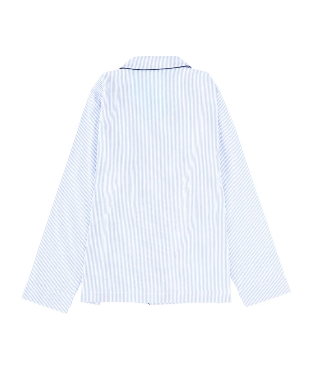 SPORTY AND RICH Синяя хлопковая рубашка, фото 2