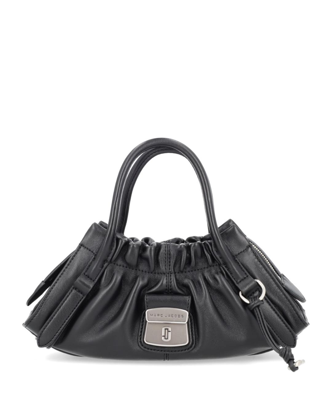 MARC JACOBS Черная кожаная сумка с короткими ручками, фото 1