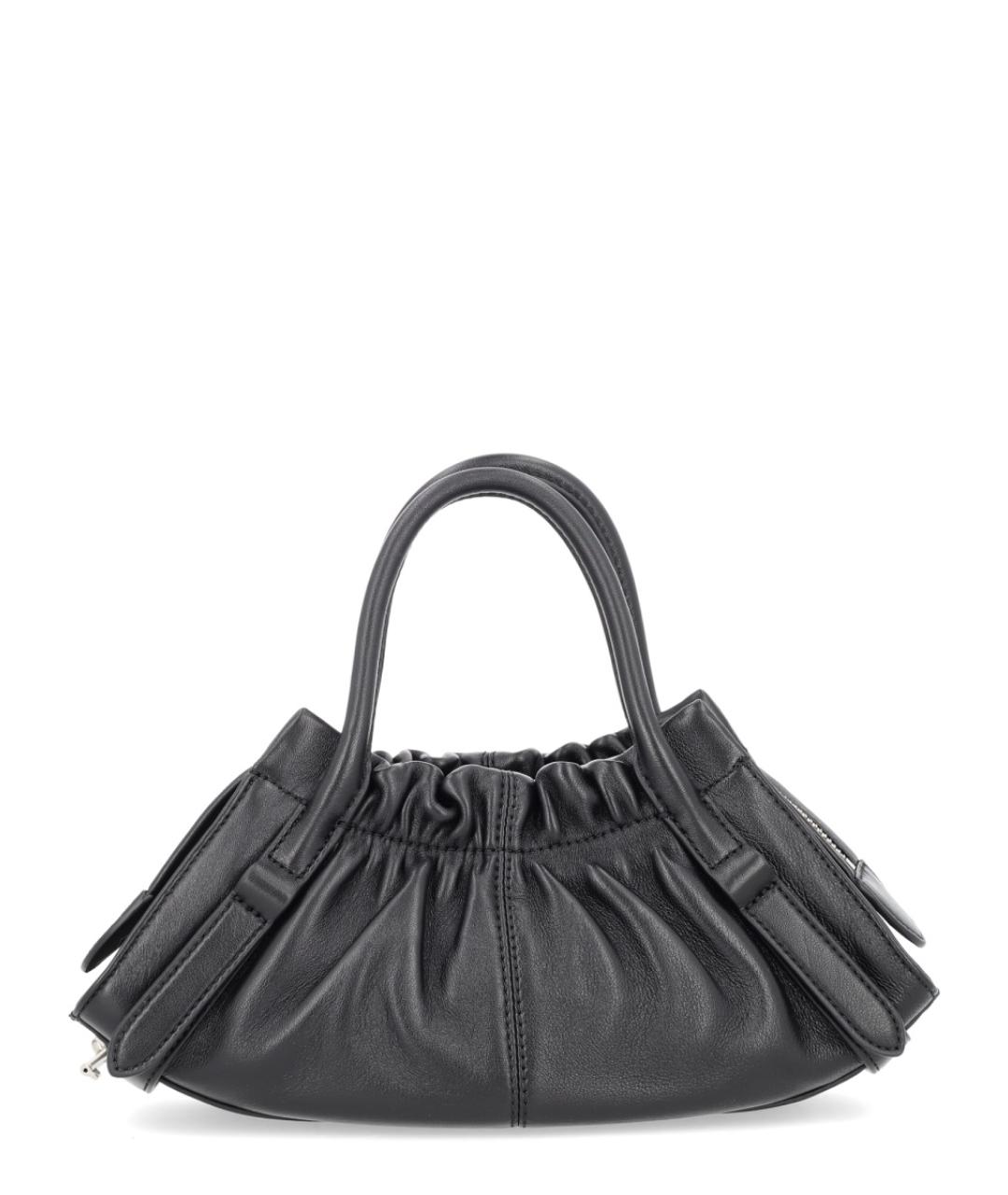 MARC JACOBS Черная кожаная сумка с короткими ручками, фото 3