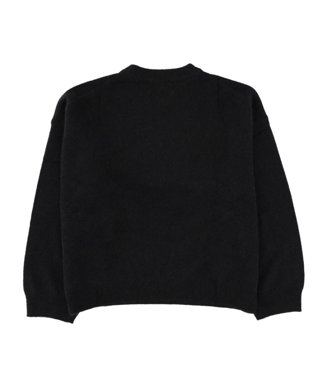 LOULOU STUDIO Черный шерстяной джемпер / свитер, фото 2