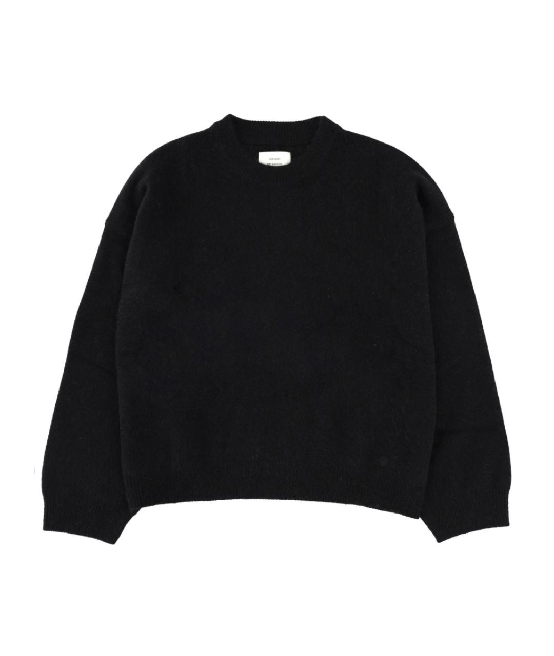 LOULOU STUDIO Черный шерстяной джемпер / свитер, фото 1