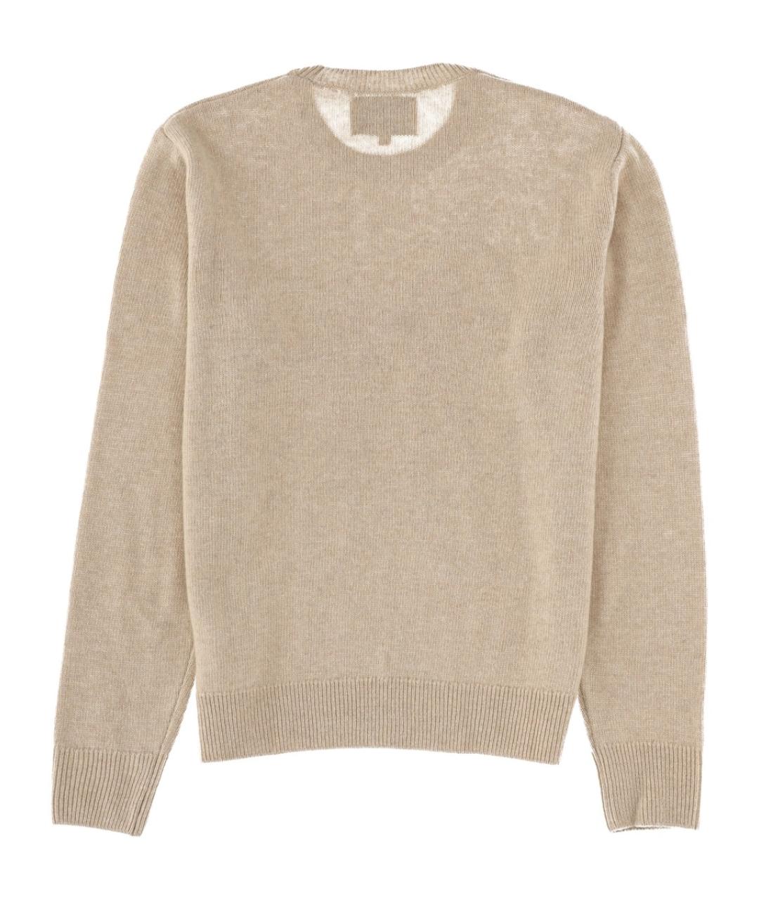 MC2 SAINT BARTH Бежевый шерстяной джемпер / свитер, фото 2