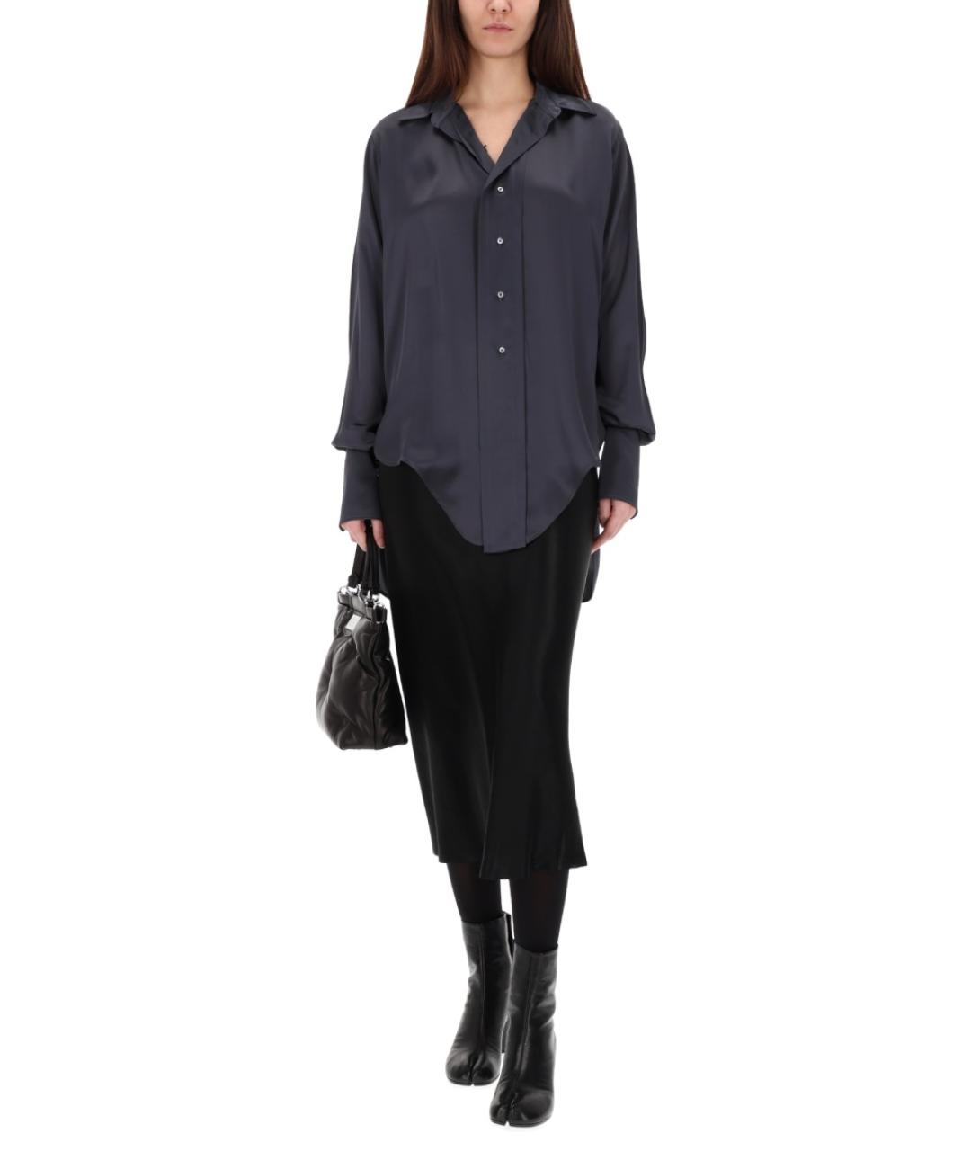 MAISON MARGIELA Серая ацетатная рубашка, фото 2