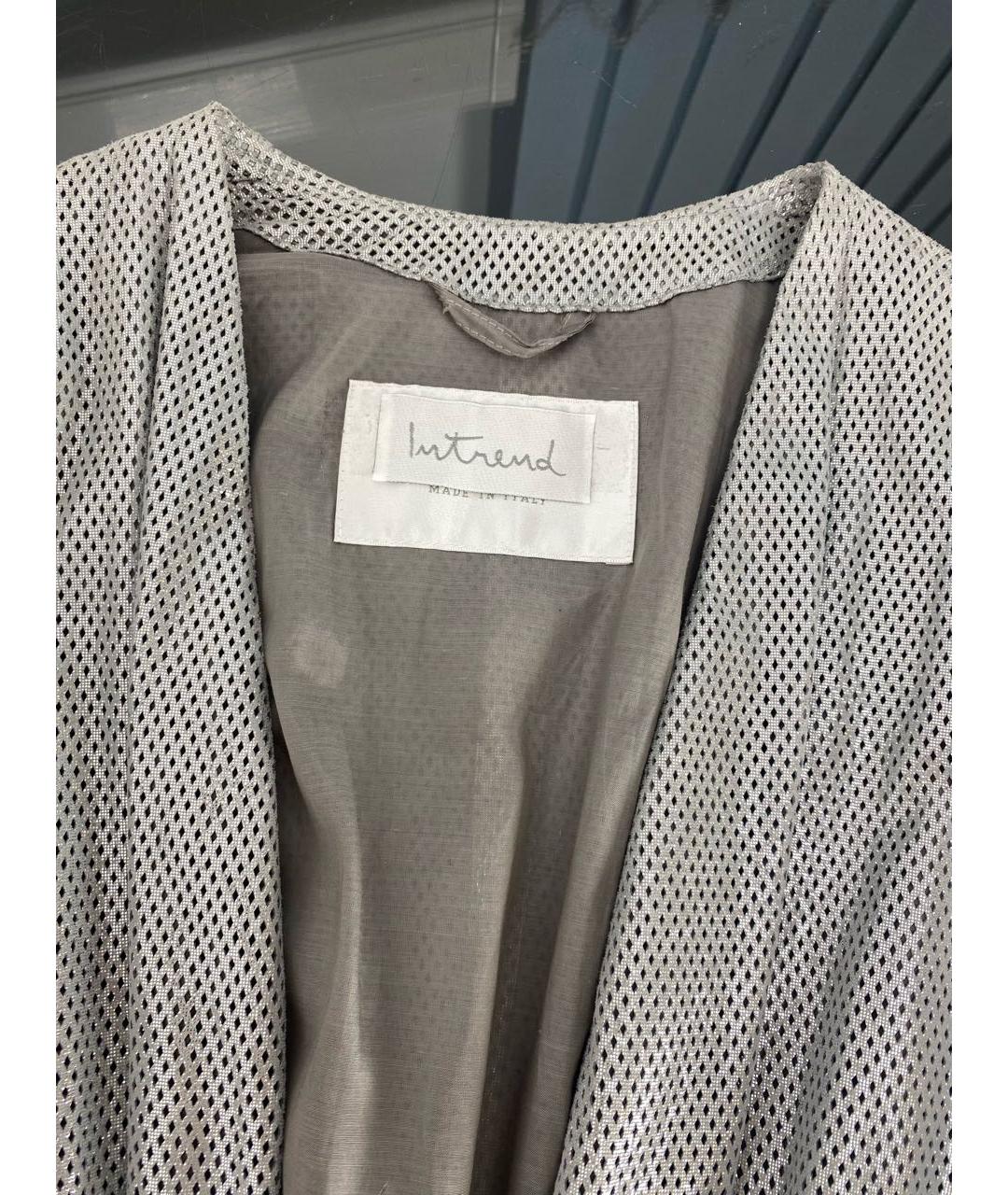 MAX MARA Серебряное кожаное платье, фото 3