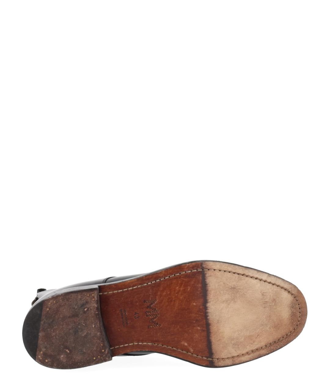 MAISON MARGIELA Черные кожаные высокие ботинки, фото 4