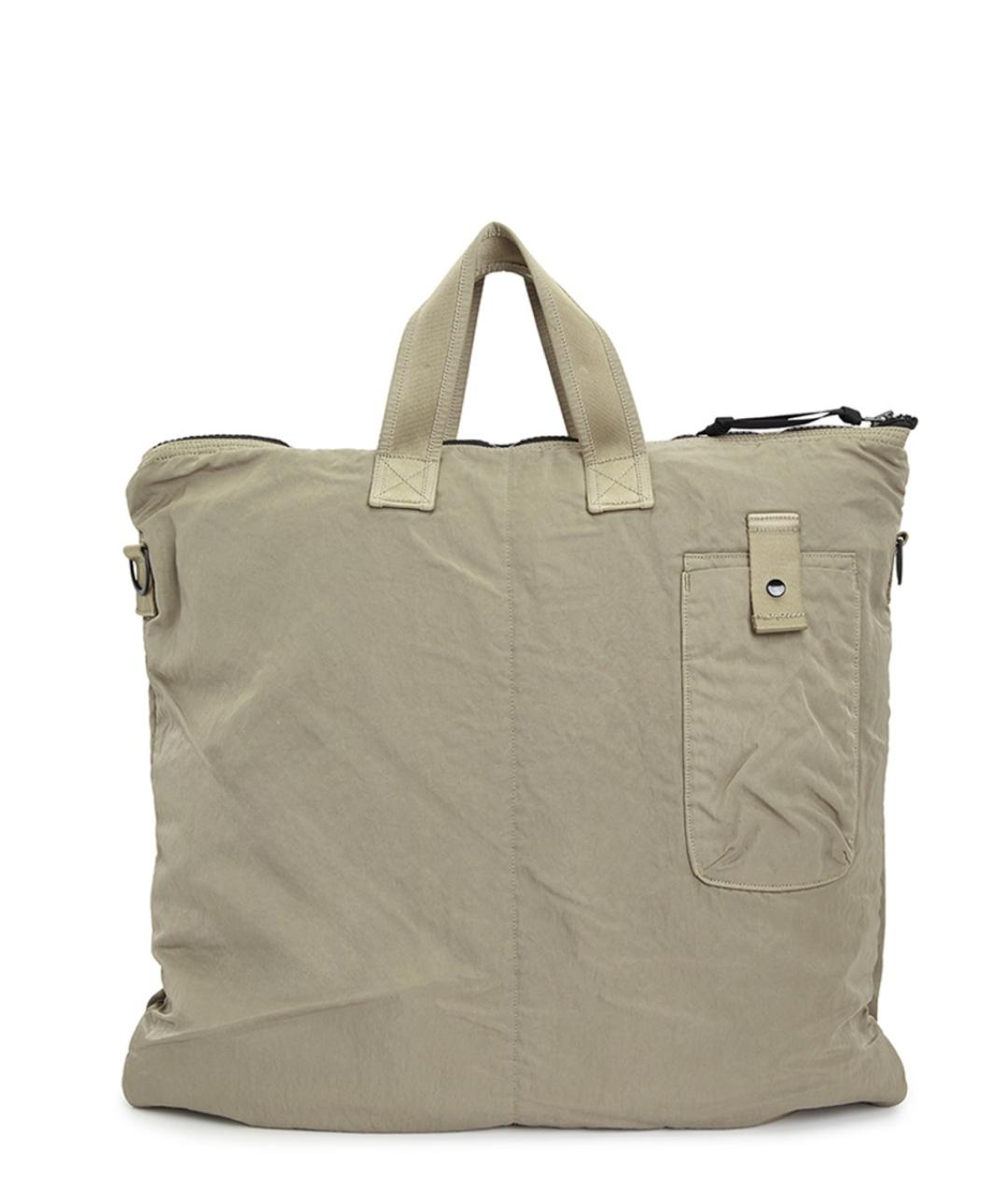 CP COMPANY Серая синтетическая сумка на плечо, фото 4