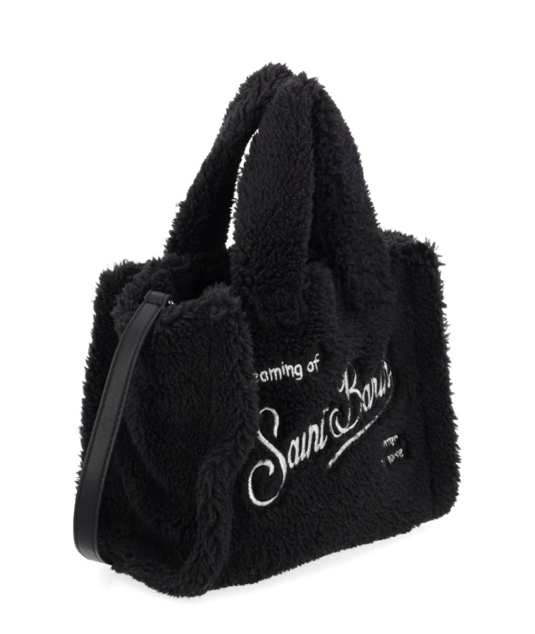 MC2 SAINT BARTH Черная синтетическая сумка тоут, фото 2