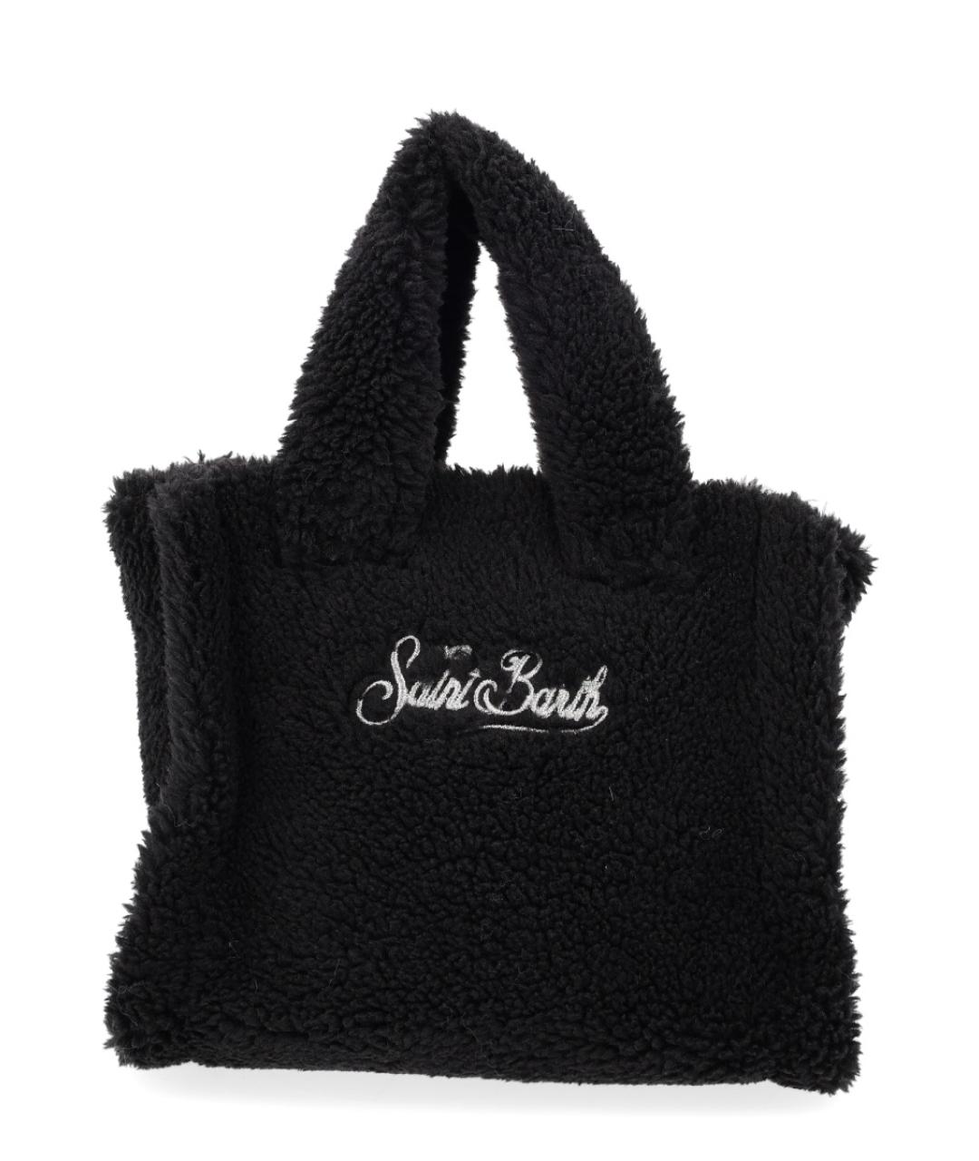 MC2 SAINT BARTH Черная синтетическая сумка тоут, фото 3