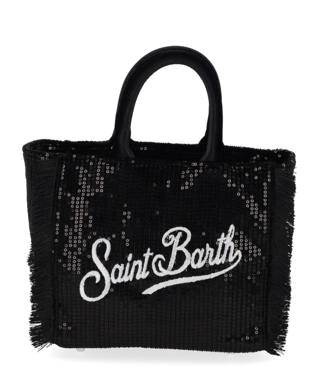 MC2 SAINT BARTH Черная синтетическая сумка тоут, фото 3