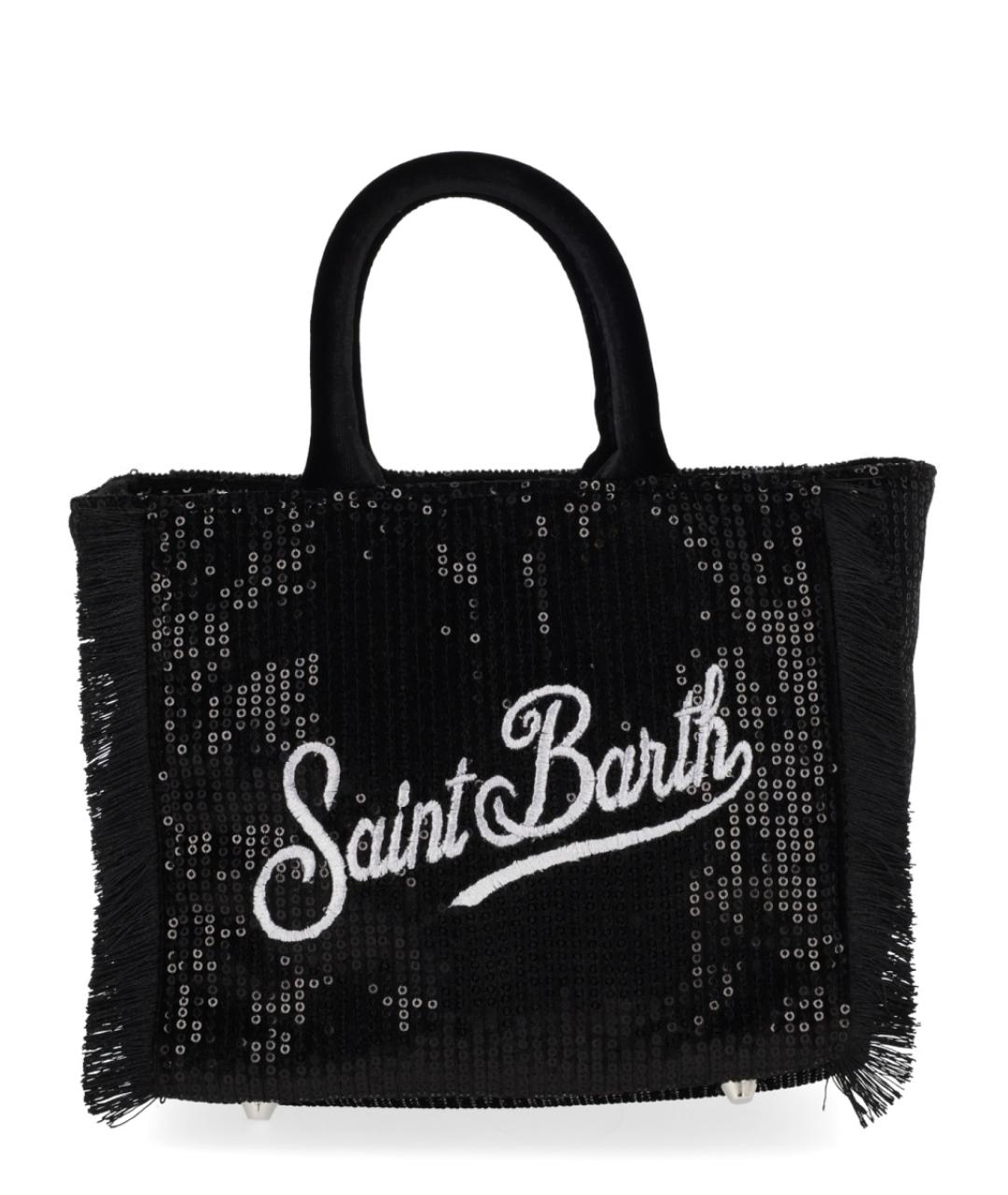 MC2 SAINT BARTH Черная синтетическая сумка тоут, фото 1