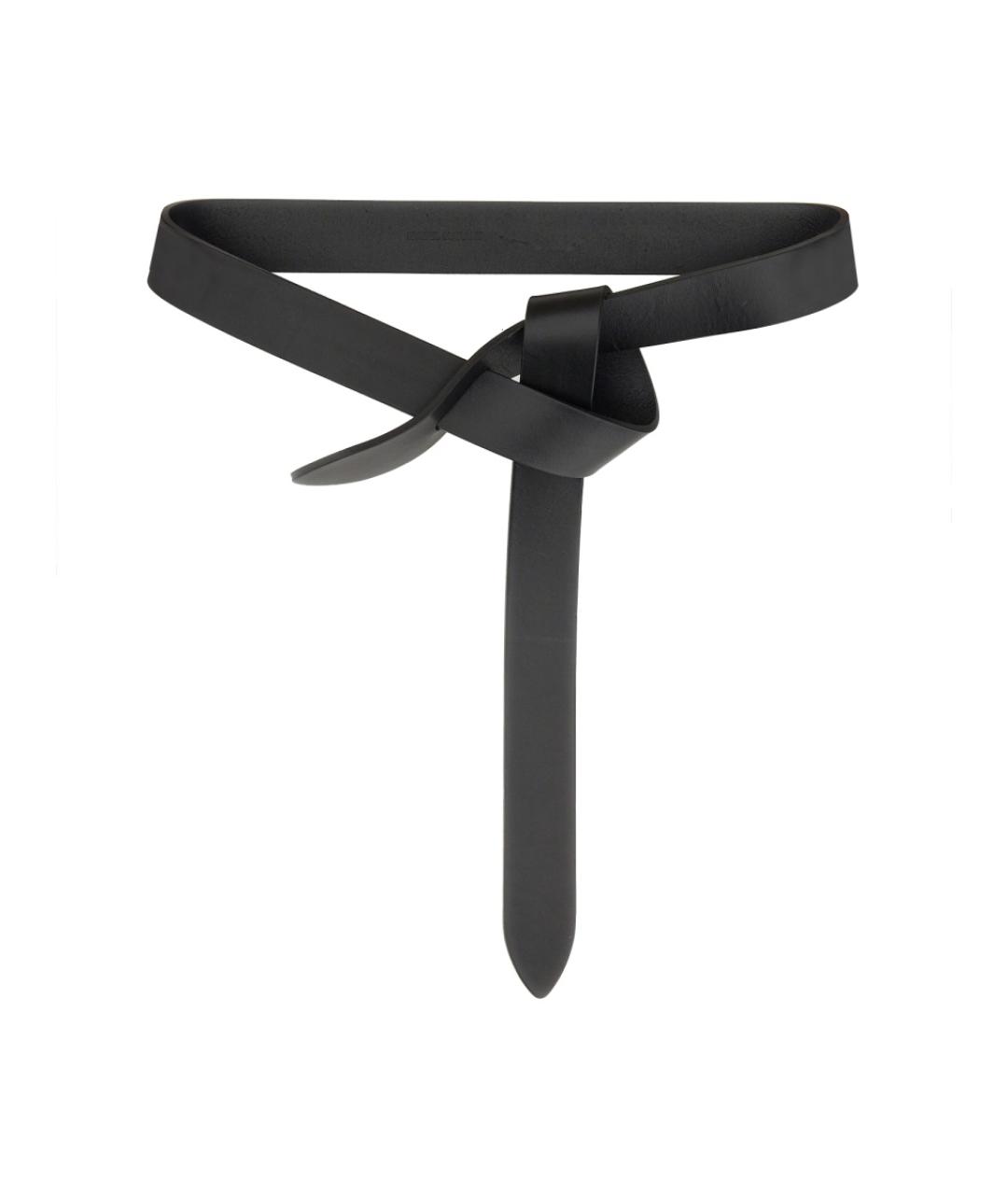 ISABEL MARANT Черный кожаный ремень, фото 1